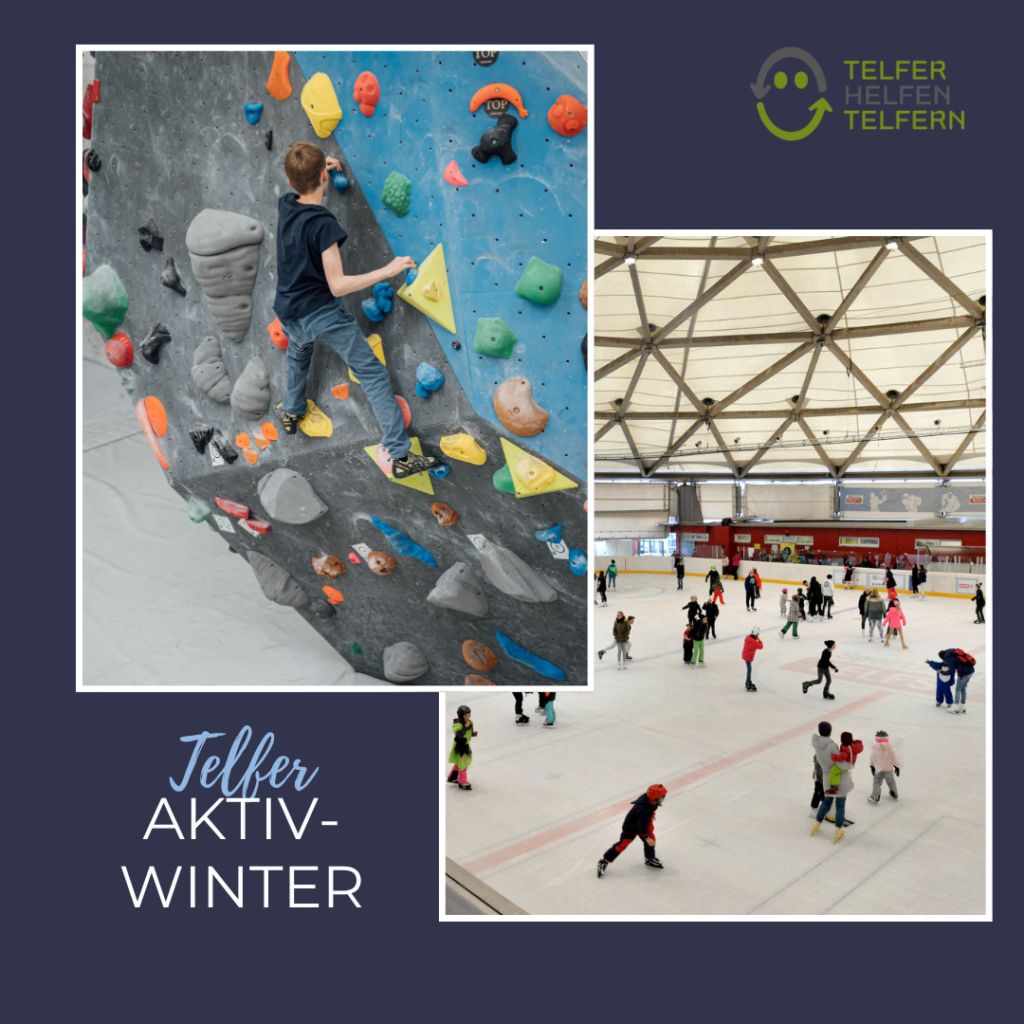 Auch heuer unterstützt Telfer helfen Telfern wieder Kinder bis 10 Jahre und Jugendliche bis 16 Jahr aus Telfs mit einer Saisonkarte zum Eislaufen im Telfer Sportzentrum.